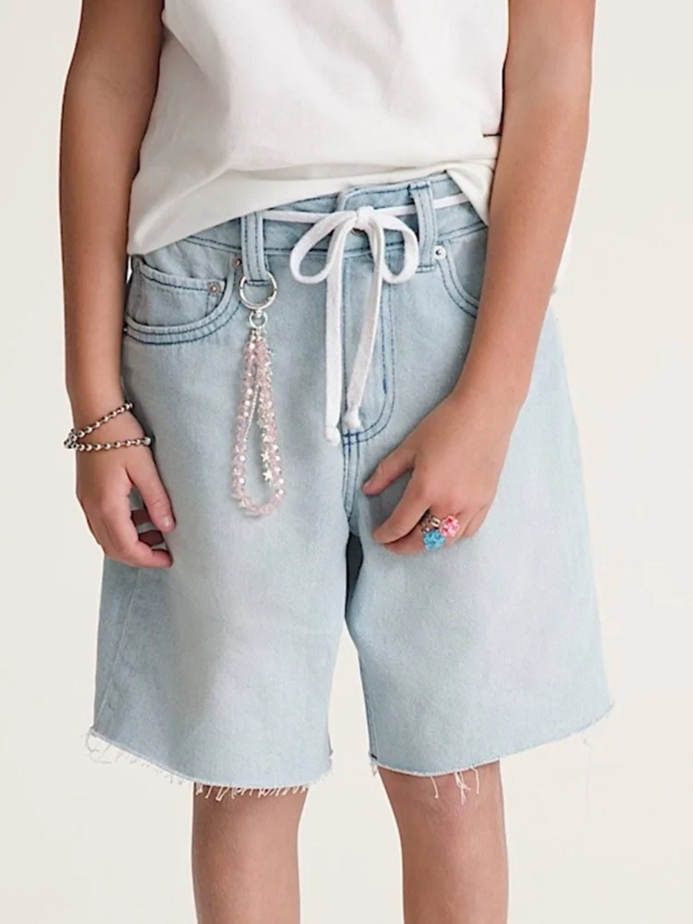 Vans Sirelle Cut-Off Baggy Denim Shorts Jorts Light Wash Size 29